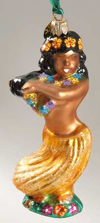 Surf & Sun Ornaments Happy Hula-Woman - No Box