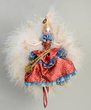 Feathered Ornaments (Italian Flair) Lady Claret - No Box