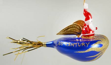 Santa Italian Flair Ornaments by Christopher Radko