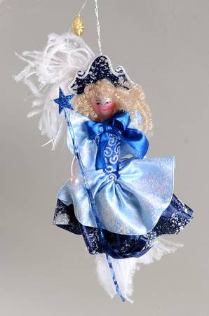Feathered Ornaments (Italian Flair) Blue Belle - No Box