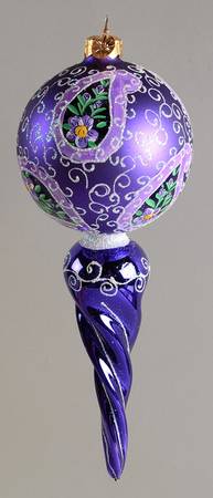 Traditional Shapes Ornament Violet Bouquet - No Box