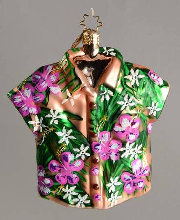 Surf & Sun-Shirts Ornament Aloha Shirt-Floral/Gold - No Box