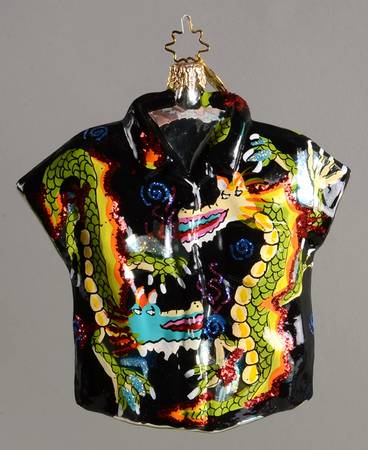 Surf & Sun-Shirts Ornament Aloha Shirt-Dragon - No Box