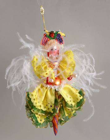 Feathered Ornaments (Italian Flair) Cabana Girl - No Box