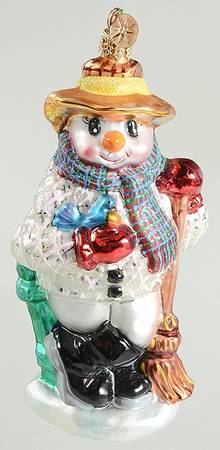 Snowmen with Broom Farmer Frost - No Box
