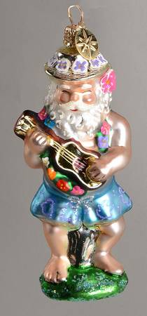 Surf & Sun-Santa Ornaments Don Ho-Ho-Ho-Blue Trunks - No Box