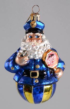 Roly Poly Ornaments Roly Policeman - No Box