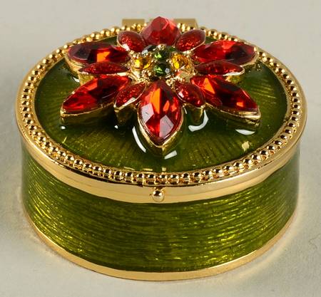 Christmas Limoges Box Poinsettia  Box - Boxed