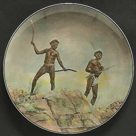 Australian Views Aborigines With Hunting Weapons - Boxed