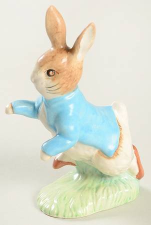 Beatrix Potter Backstamp 11 Peter Rabbit-Satin Finsh - Boxed