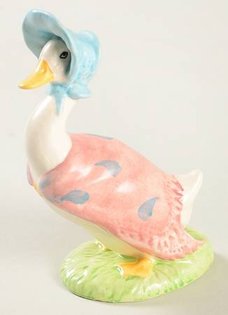 Beatrix Potter Backstamp 11 Jemima Puddle-Duck-Satin Finish - Boxed