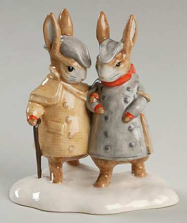 Beatrix Potter Backstamp 11 Two Gentleman Rabbits - Boxed
