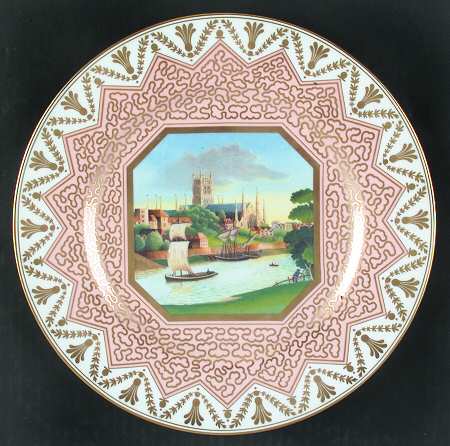Chamberlain Views Plates 250 Anniversary Worcester Cathedral - Boxed