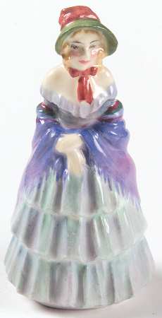Miniature Figurines Victorian Lady - No Box