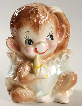 Reliable Head Vases Monkey W/Banana - No Box
