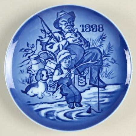 Grandparents Plate Series Going Fishing - No Box