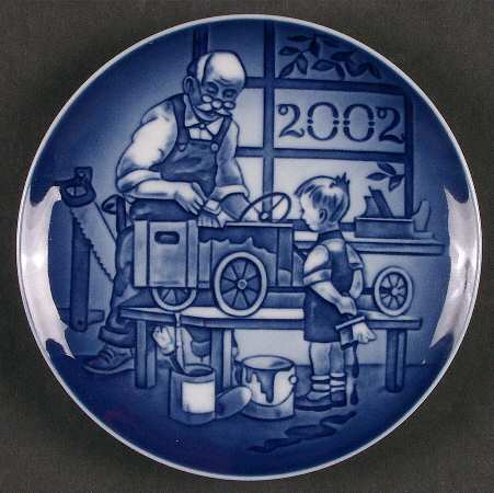 Grandparents Plate Series Grandpa's Workshop - Boxed