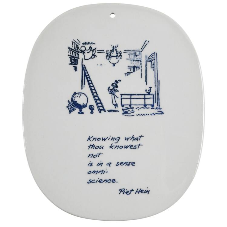 Piet Hein Wall Plaque Knowing What Thou Knowest - No Box