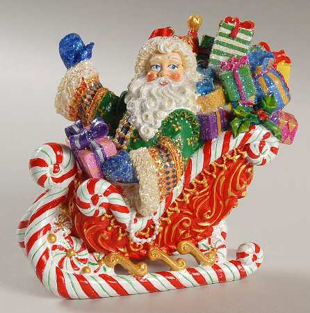 Santa with Sleigh Candy Ride Santa  - No Box