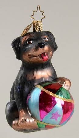 Dogs Pampered Pups-Rottweiler/Beach Ball - No Box