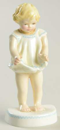 Michael, Tommy,  Mischief & Joan Joan-White&Blue Dress;Mauve Knickers - No Box