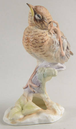 Royal Worcester Bird Figurines Fledgling Robin - No Box