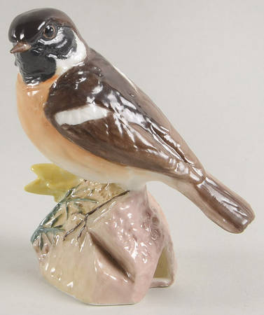 Royal Worcester Bird Figurines Stonechat - No Box