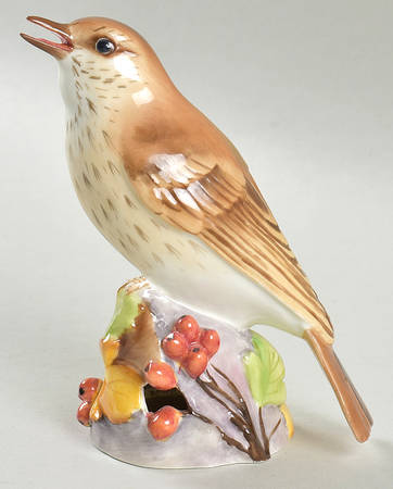 Royal Worcester Bird Figurines Thrush - No Box