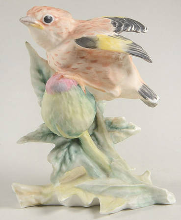 Royal Worcester Bird Figurines Fledgling Goldfinch - No Box