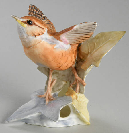 Royal Worcester Bird Figurines Fledgling Wren - No Box