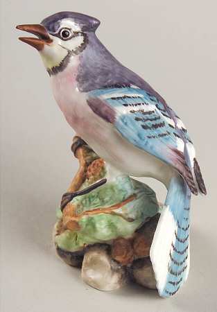 Royal Worcester Bird Figurines Blue Jay - No Box