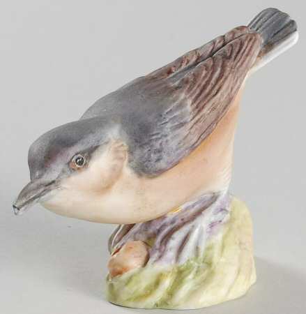 Royal Worcester Bird Figurines Nuthatch - No Box