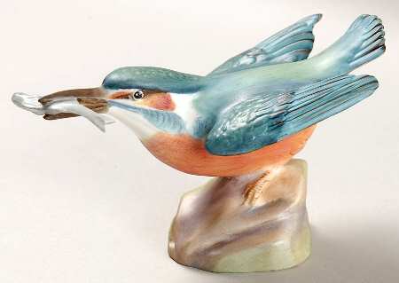 Royal Worcester Bird Figurines Kingfisher - No Box