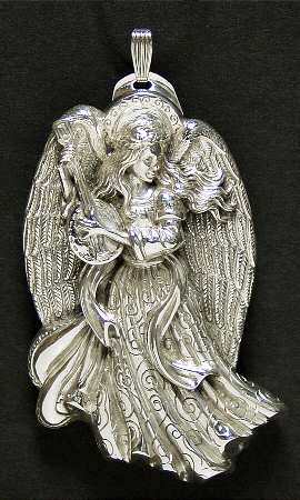 Annual Sterling Angel Julia-Angel Of Music- 3 1/4"H - Boxed