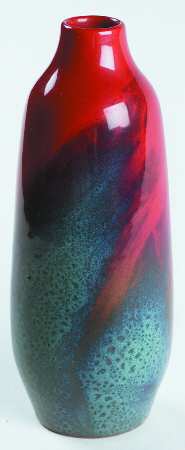 Flambe - Veined Vase-Veined - No Box
