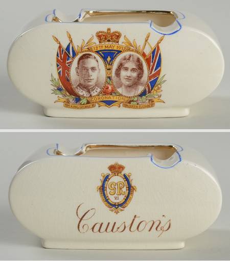 Royal Winton Royalty Giftware George Vi & Elizabeth Coronation Ashtray - No Box