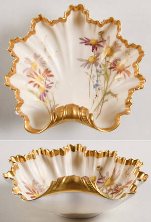Blush Ivory Ware Shell Bowl-1892 - No Box