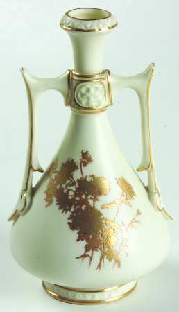 Blush Ivory Ware 1887 Two Handled Mini Vase - No Box