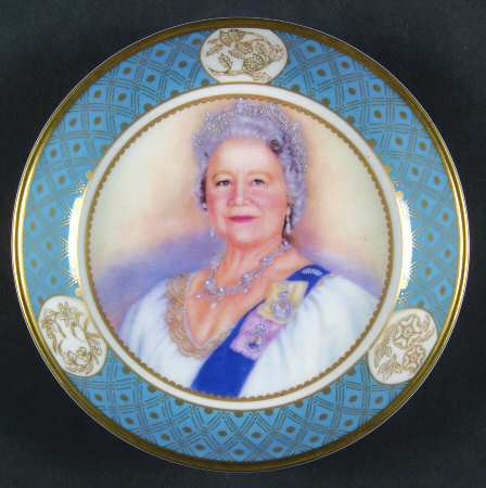 Royal Worcester Royalty Giftware Queen Mother Memorial Coaster - Boxed
