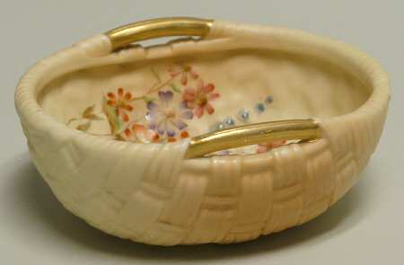 Blush Ivory Ware Basket Bowl-Small - No Box