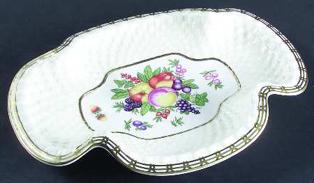 Blush Ivory Ware Basket Weave Fruit Bowl - No Box