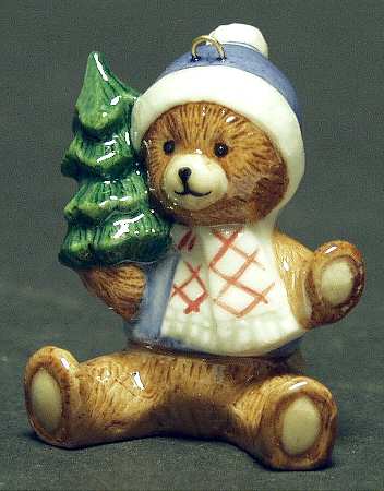 Annual Figurine Ornament Teddy Bear - Boxed