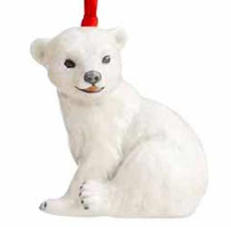 Annual Figurine Ornament Polar Bear Cub - Boxed