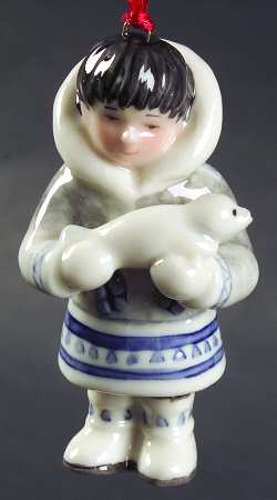 Childrens Christmas Ornaments Pipaluk-Child Of Greenland - Boxed