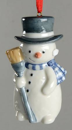Childrens Christmas Ornaments Snowman - With Box