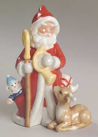 Annual Santa Figurine 2006-Santa With Rudolph - Boxed