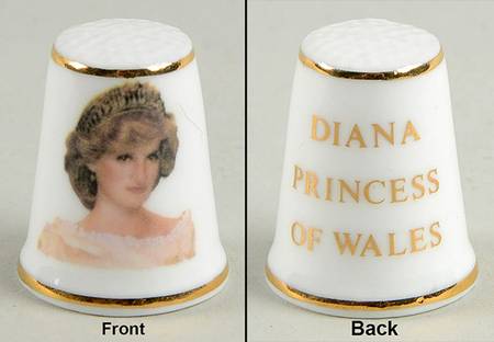 Royal Grafton Royalty Giftware Diana 25th Birthday Thimble - No Box