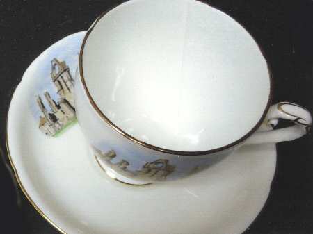 Royal Grafton Royalty Giftware Abbroath Abbey Castle-Cup & Saucer - Boxed
