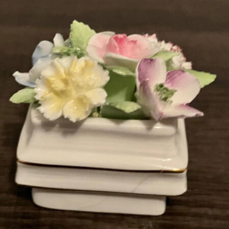 Florals Flower In Square Pot - No Box