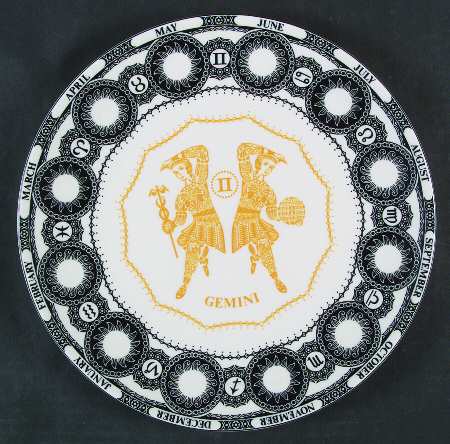 Zodiac Birthday Plates Gemini - Boxed